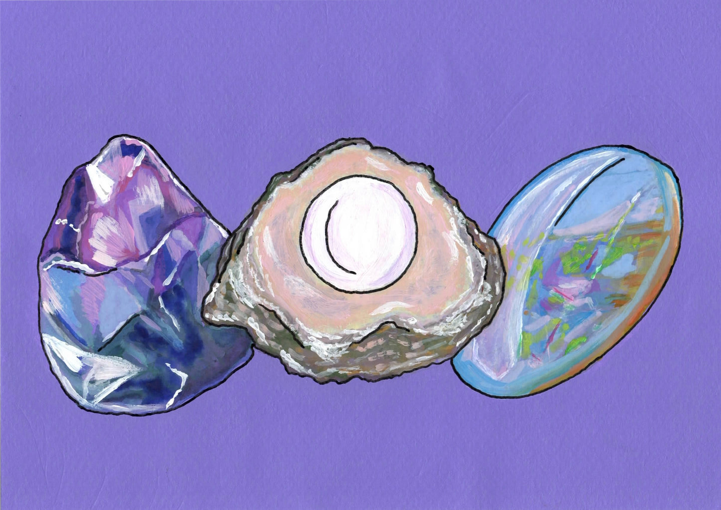June Birthstone A5 Print
