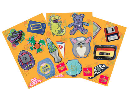 90's Sticker Sheet Set