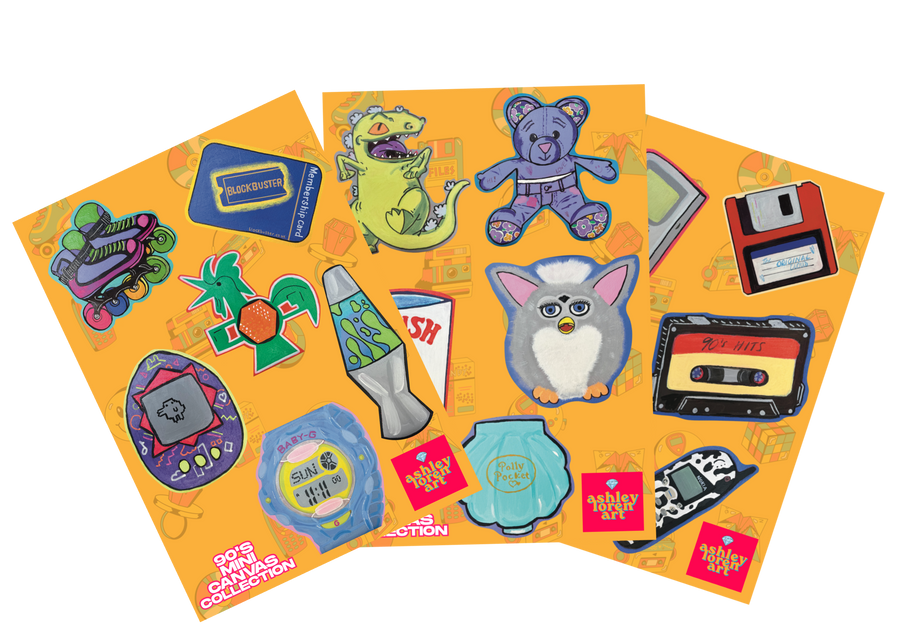 90's Sticker Sheet Set